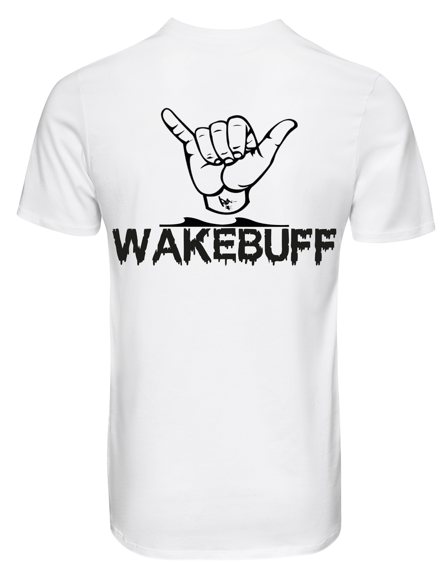 White Tee. WAKEBUFF.