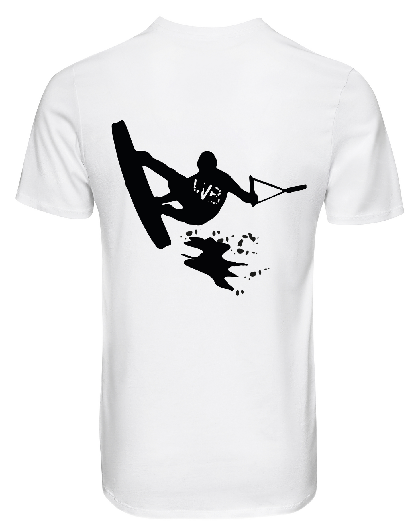 White Tee. WAKEBUFF LOGO.
