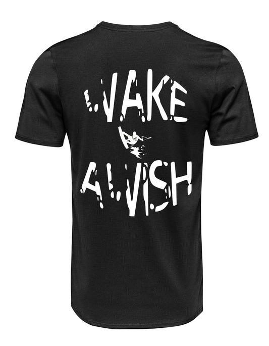 Black Tee. WAKE A WISH. 2.