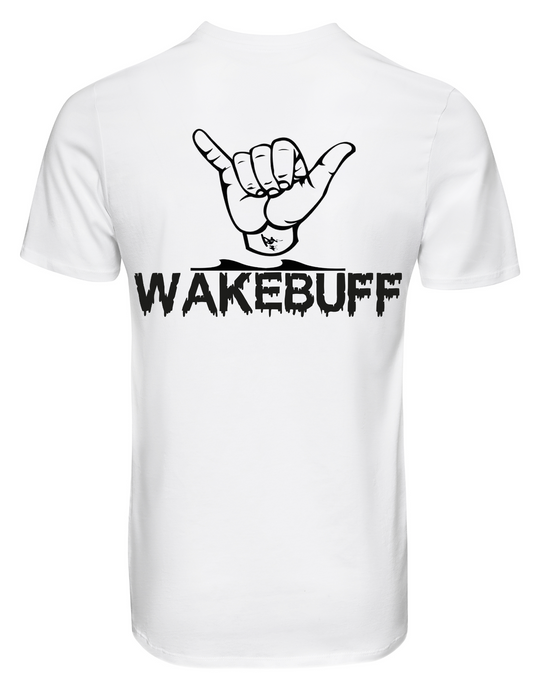 White Tee. WAKEBUFF.