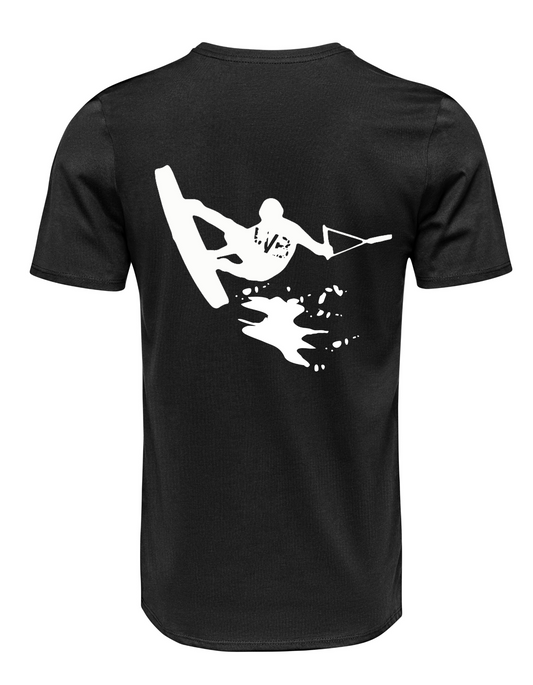 Black Tee. WAKEBUFF LOGO.