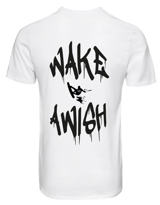White Tee. WAKE A WISH.