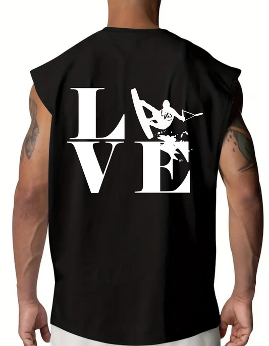 SLEEVELESS T-SHIRT. LOVE