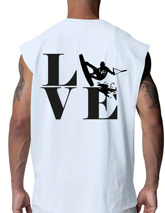 SLEEVELESS T-SHIRT. LOVE